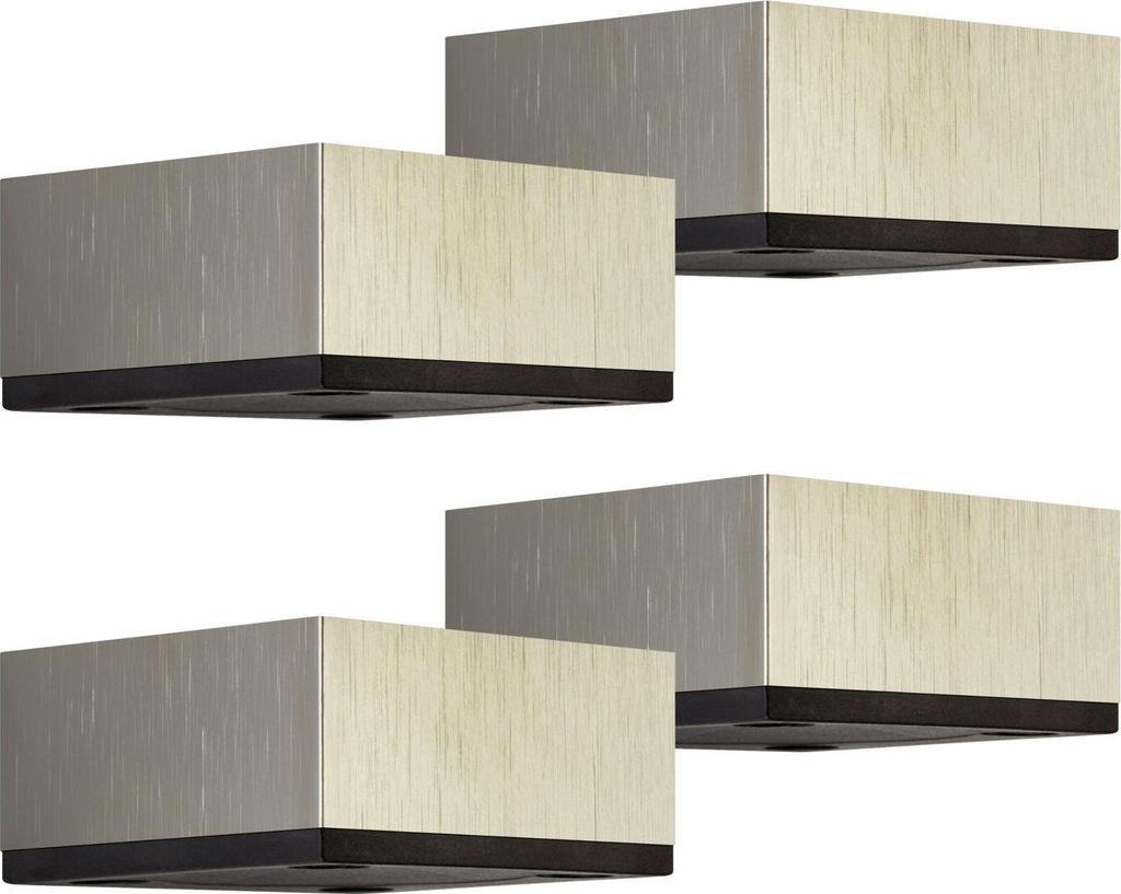 SOTECH 4er Set Möbelfüße MOTEL | Edelstahloptik | 65 x 65 Produktbild 