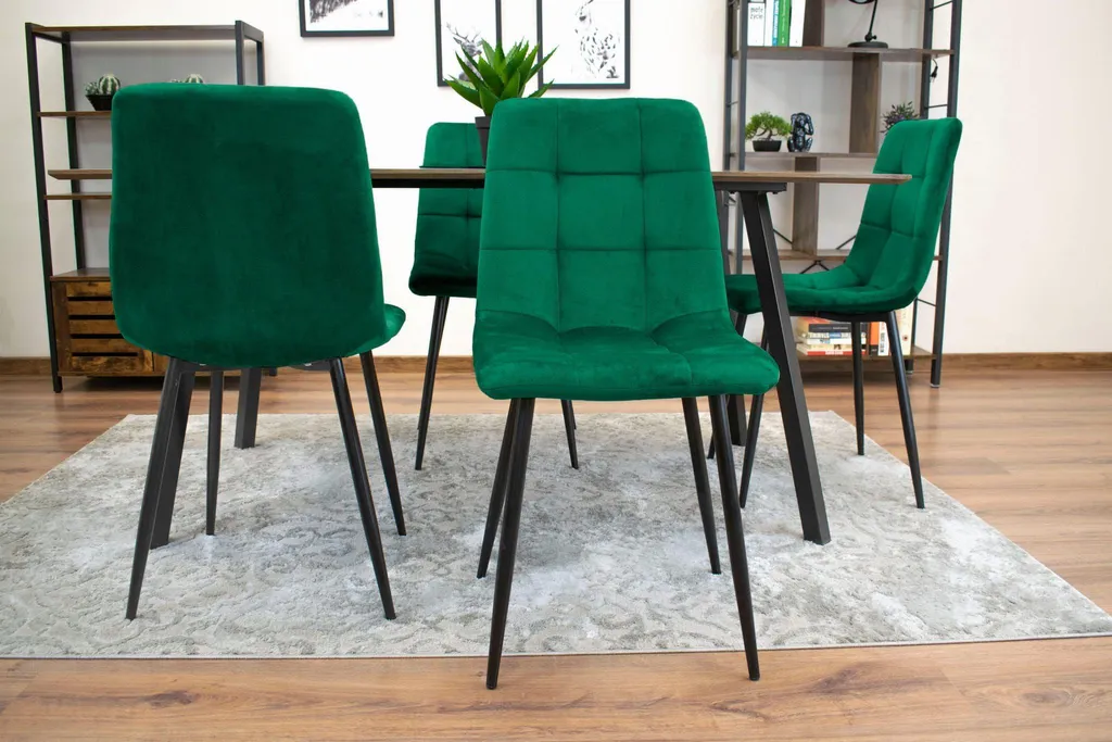 Sedia Valora KARA Verde Scuro - Sedia Moderna per Cucina e Sala - 15