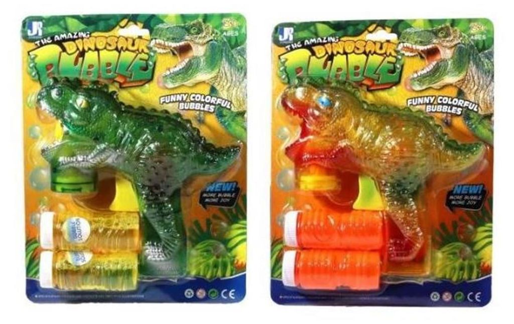 Dinosaurus bublinková pištoľ "T-Rex" na karte Obrázok produktu 