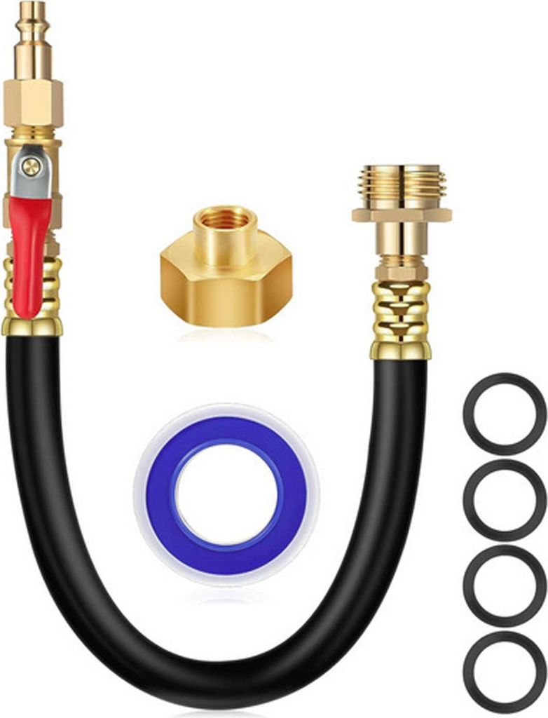Wohnmobil-Winterfestmachungsset 16,9 Zoll 300 PSI Winterfestmachungs-Sprinklersystem mit Absperrventil für Wohnmobile, Boote und Schiffe
