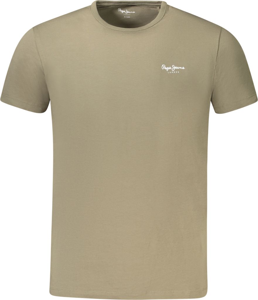 Herren Slim Fit T-Shirt Grün mit Druck aus nachhaltiger Baumwolle