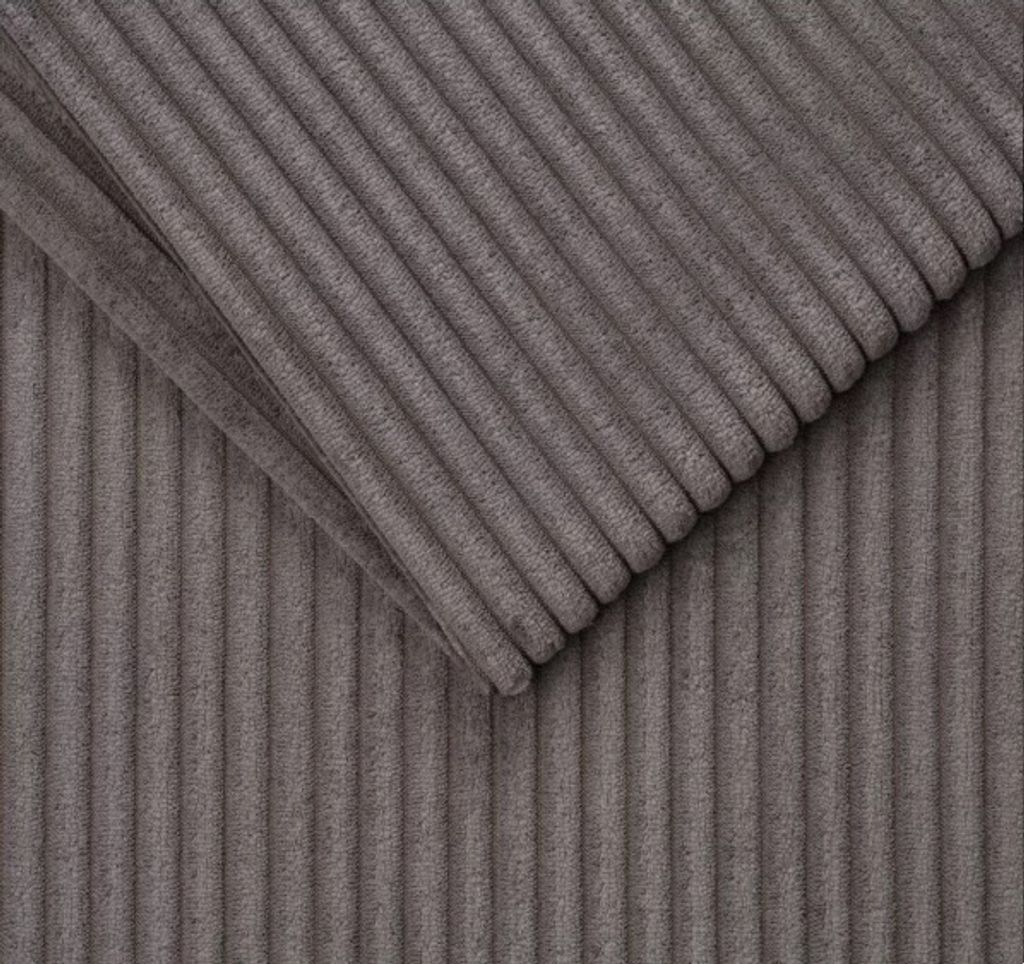 TAPHICEROS Cord Stoff, Dunkel Grau, 100cm x 142cm, Produktbild 