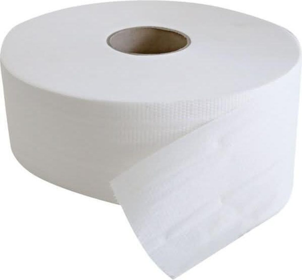 Toilettenpapier Großrolle Zellstoff 2-lagig 25x9,5cm hochweiß VE=6 Stück