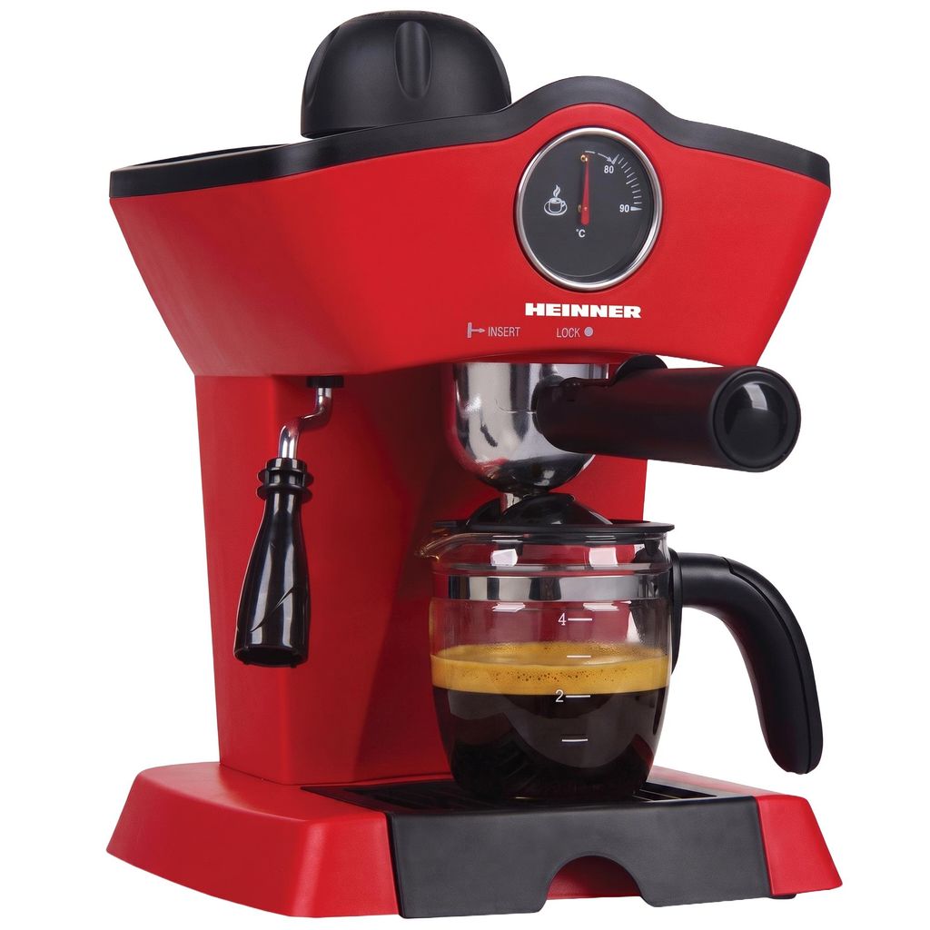 Heinner HEM-200RD, Espressomaschine, 0,25 l, Gemahlener Produktbild 