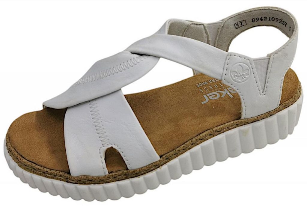 Rieker  Damenschuhe Sandalette Weiß Freizeit Produktbild 