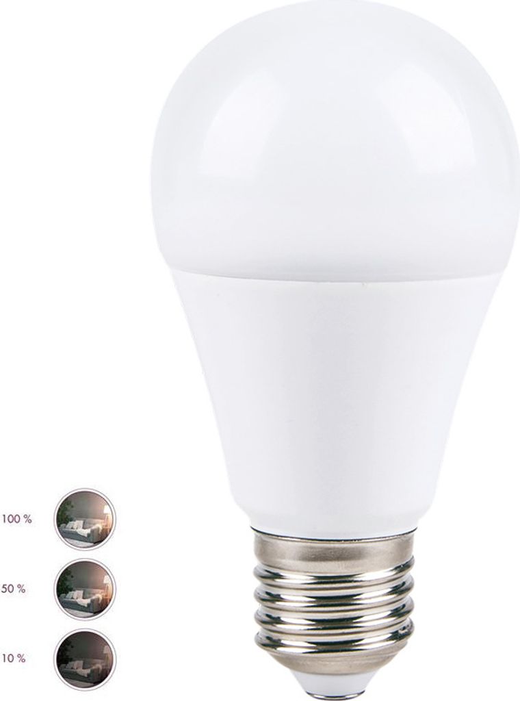 Ampoule LED 9 watts, 806 lumens, 2700 kelvins, culot E27, Image du produit 