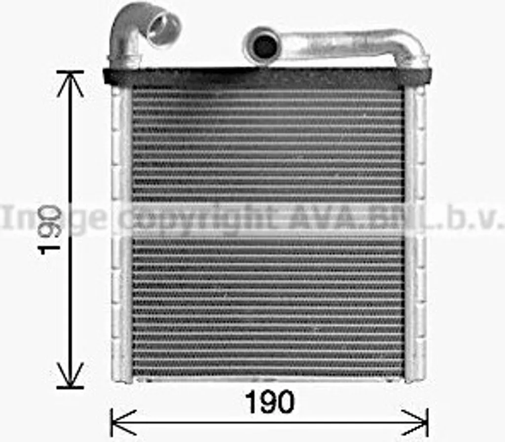 Échangeur de chaleur chauffage habitacle PRASCO pour Golf VII et TT