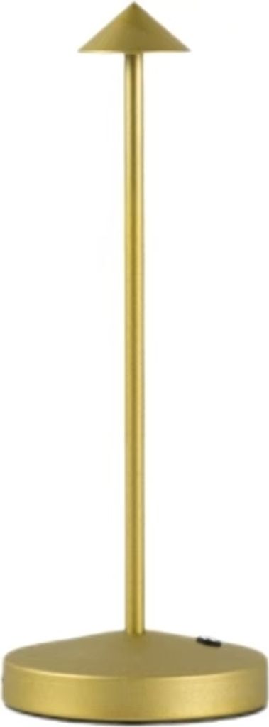 Wiederaufladbare Tischlampe Pilz Lampe LED Spike Tischlampe Einfach Kreativ Außen Innen Restaurant Bar Dekoratio(Gold)