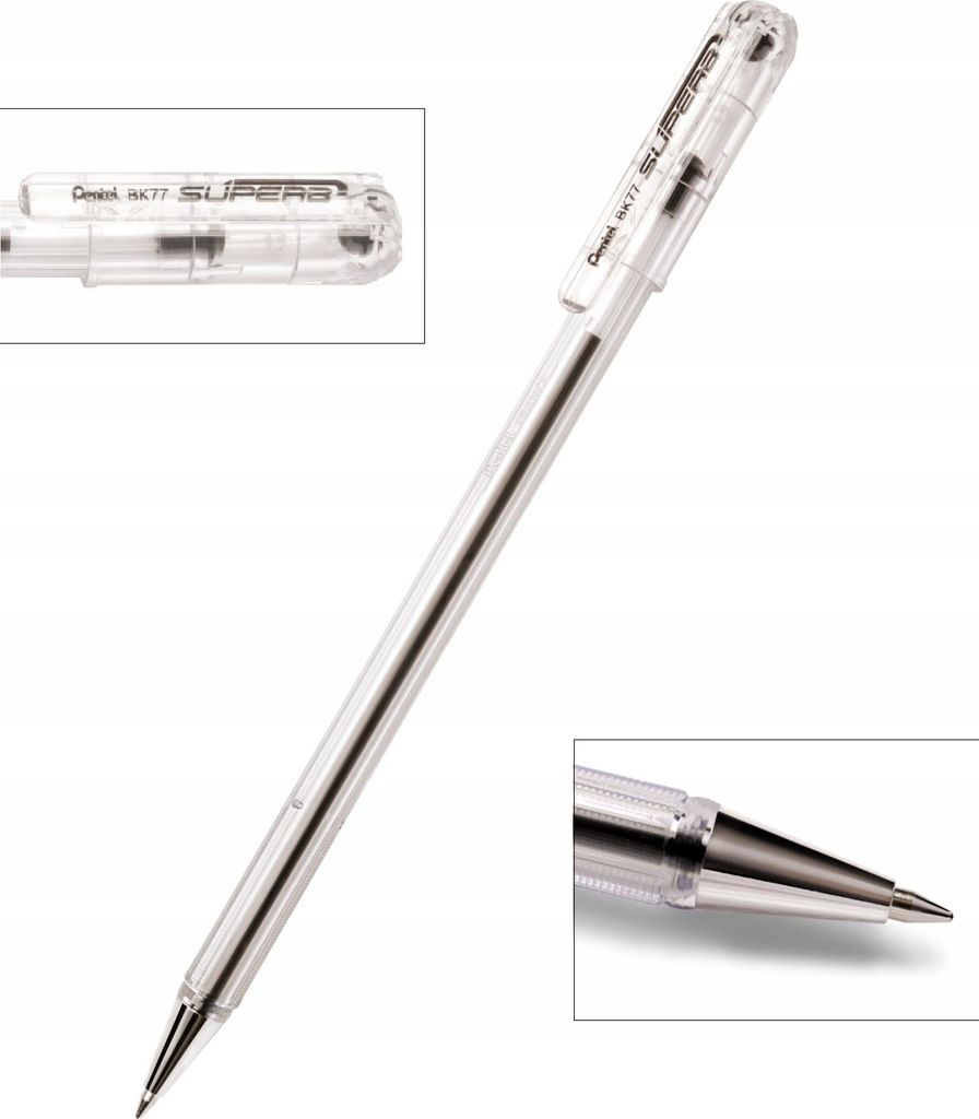 Pentel - Ballpen Pentel Bk77 Fine Black | Außenschachtel Produktbild 