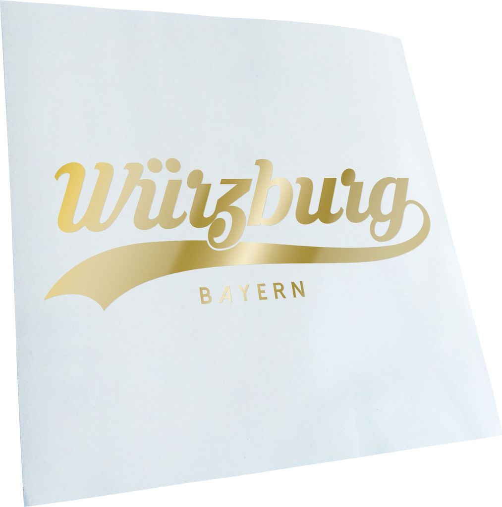 Kiwistar - Autoaufkleber - Würzburg Bayern - Dunkelgrau - 20x7cm - Aufkleber für Auto, Laptop, Fahrrad, LKW, Motorrad mehrfarbig JDM Decal Racing