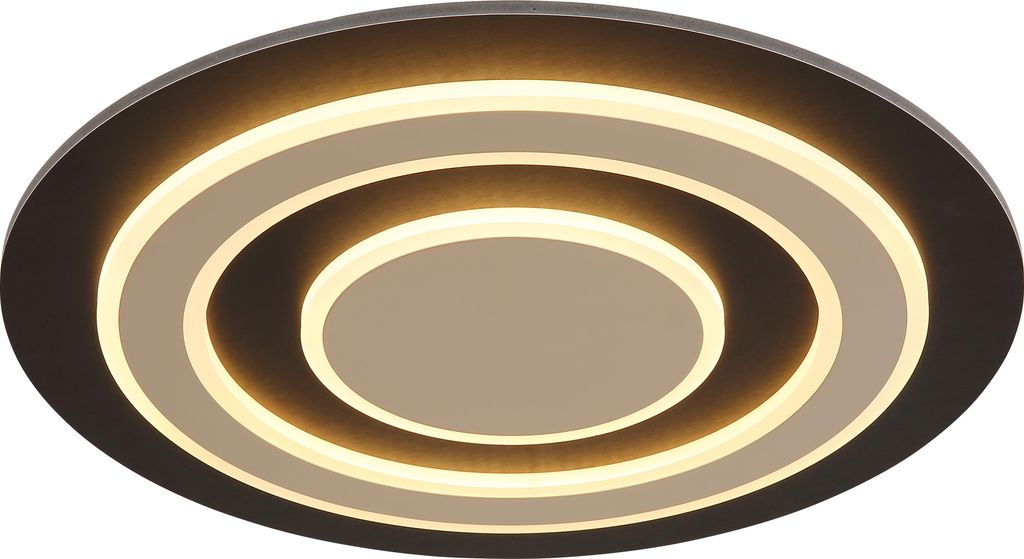 Globo Lighting Deckenleuchte Metall schwarz matt, LED