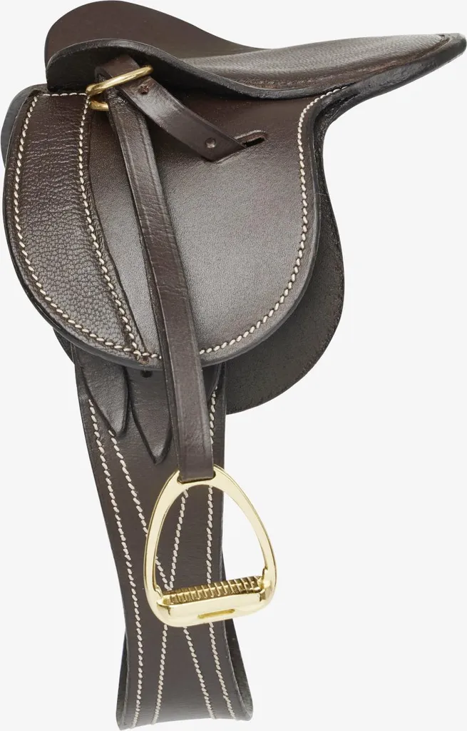 Selle LeMieux Toy Pony Marron - Équipement Miniature Haut de Gamme