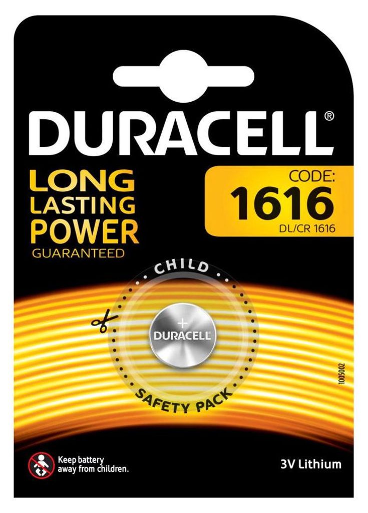 Duracell CR1616 3V, Einwegbatterie, CR1616, Lithium, 3 V, 1 Produktbild 