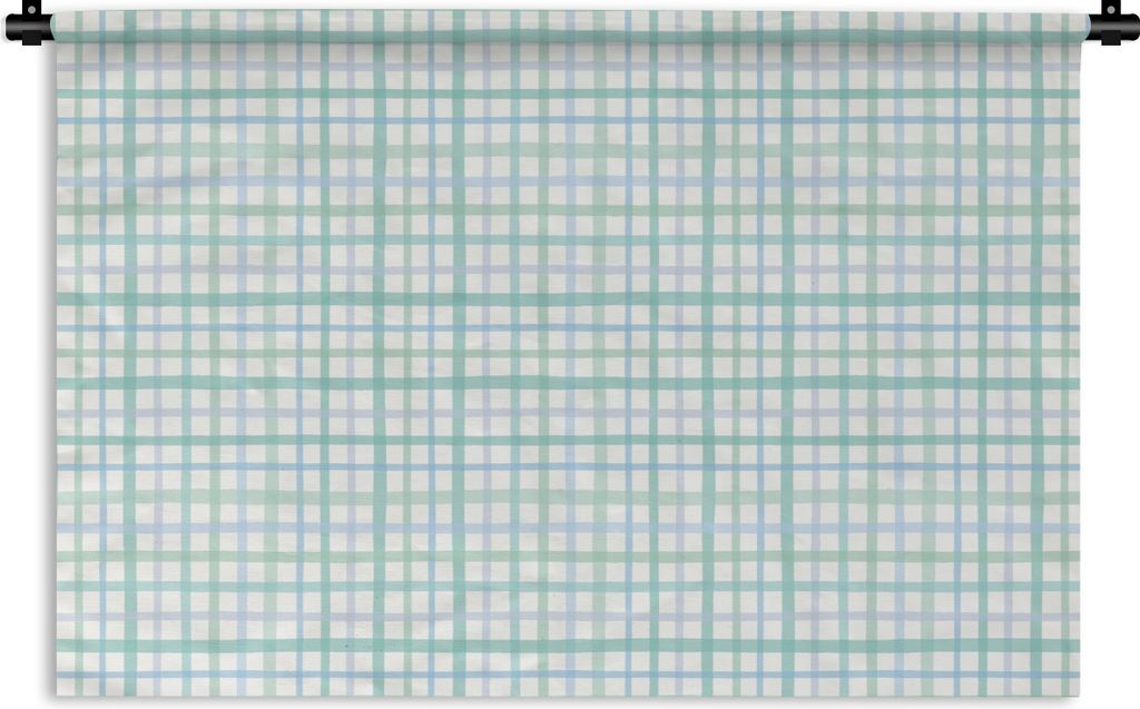 MuchoWow Wandteppich Wandbehang Pastell - Muster - Blau 150x100 cm Tapisserie Dekoration Wandtuch - Waschbar - Tapisserien - Wand-Decke