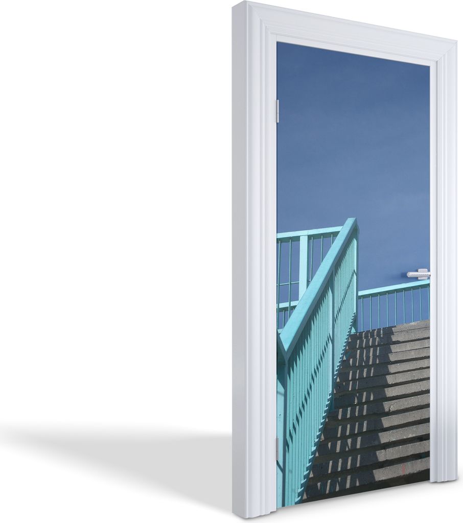 Türaufkleber Innentüren Selbstklebende Kreativ Wandsticker - Treppe zum Himmel - 95 x 205 cm
