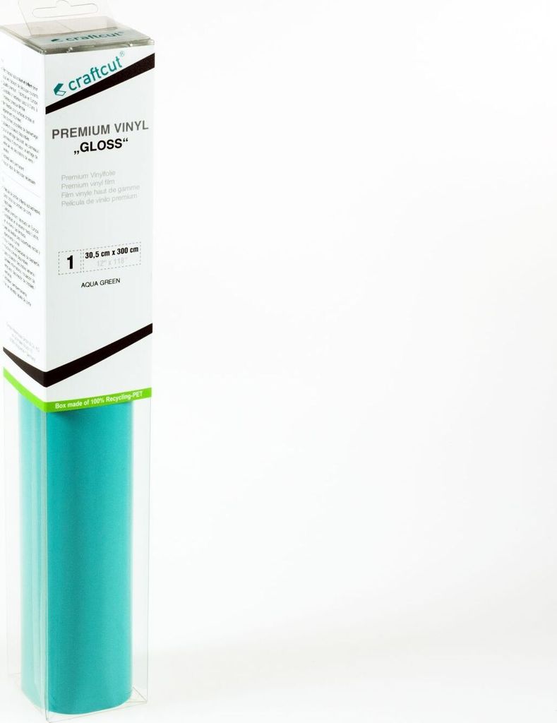 craftcut G39 Plotterfolie glänzend AQUA-GREEN 30,5 x 300 cm Produktbild 