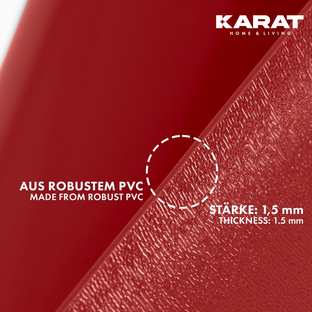 KARAT Neo Tappetino Protettivo Per Pavimenti Duri 90x150 Cm, Trasparente, In PVC Robusto E Inodore, Antiscivolo Per Sedie Da Ufficio