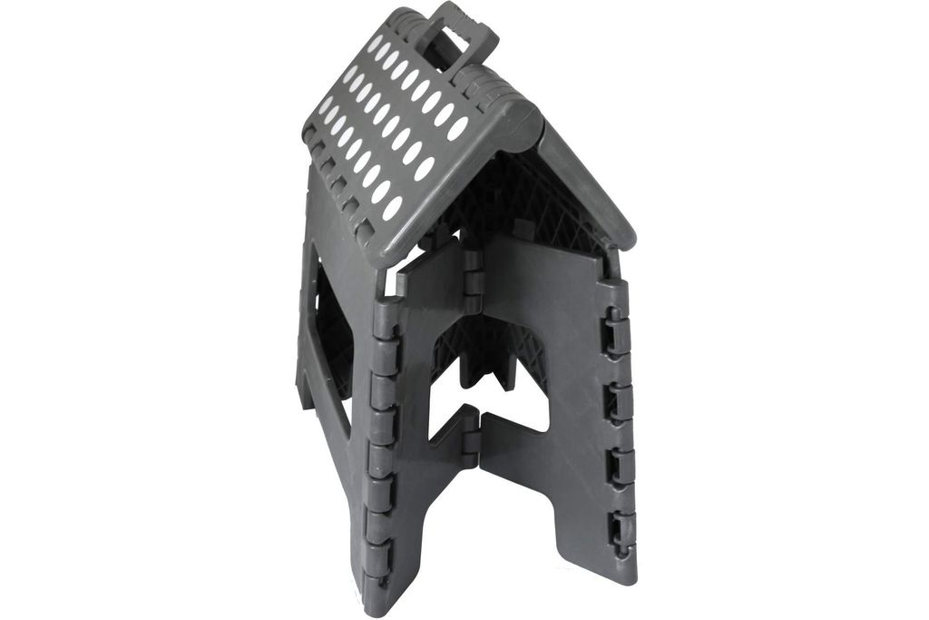 Kynast Tritt-Hocker 29 x 22 x 22 cm grau klappbar mit Griff Produktbild 3