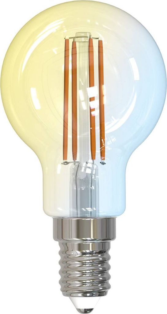 LUUMR Smart LED-Tropfenlampe klar E14 4,2W Tuya WLAN CCT