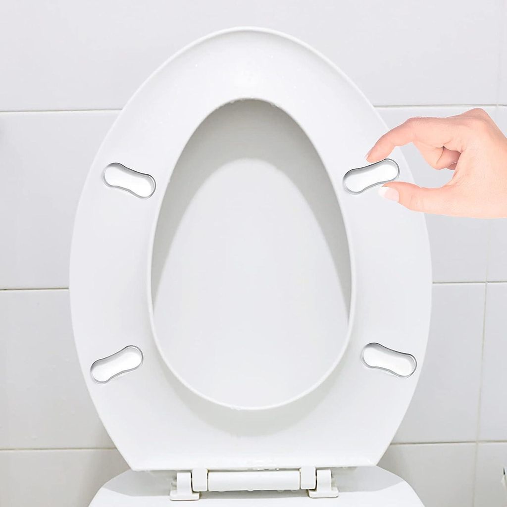 20 Stück Toilettensitz Ersatzset - Bidet-Puffer mit starker Klebkraft - Gummipuffer - Pads für Haushalte, Hotels, Schultoiletten