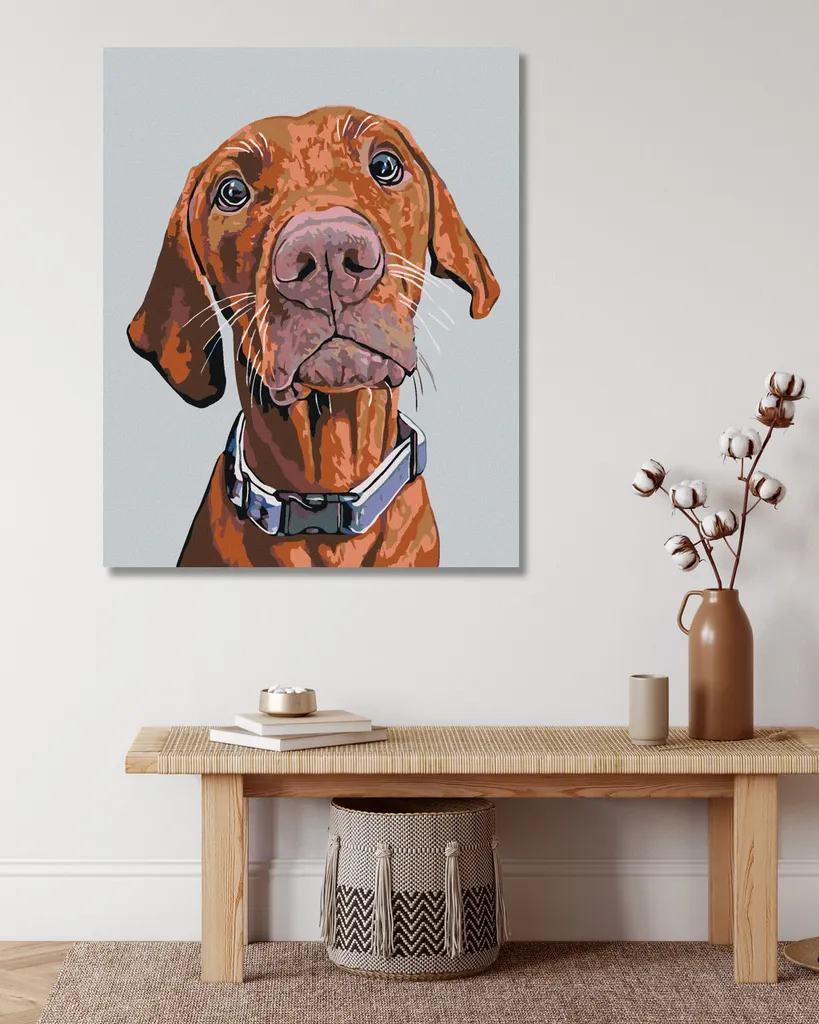 Zuty Diamond Painting Rhodesian Ridgeback 40x50 - Kit Completo Mosaico - 2