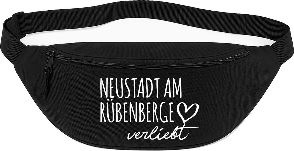 Huuraa Bauchtasche Neustadt am Rübenberge verliebt 2,5 Liter Black Polyester Crossbody Bag Geschenkidee