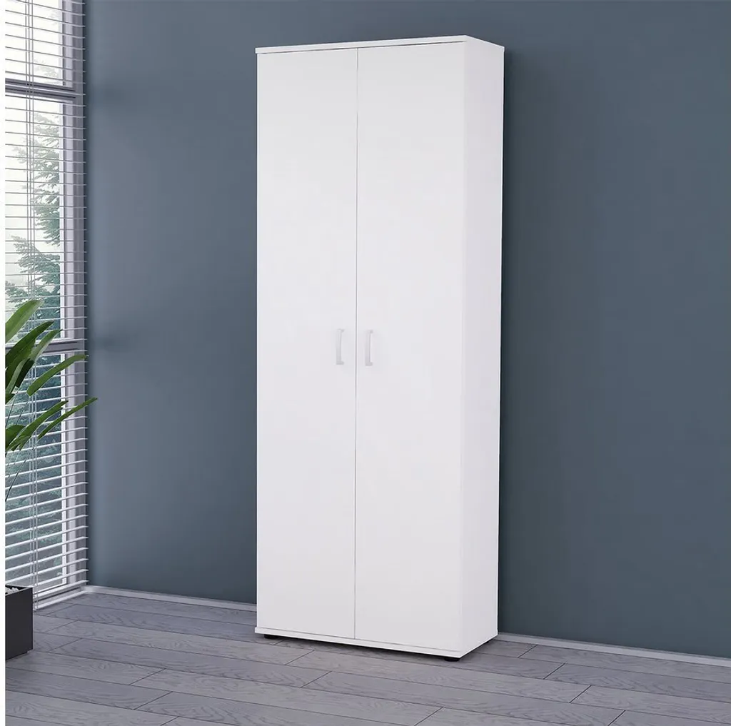Armoire de chambre à coucher Terni pour optimiser le rangement blanc