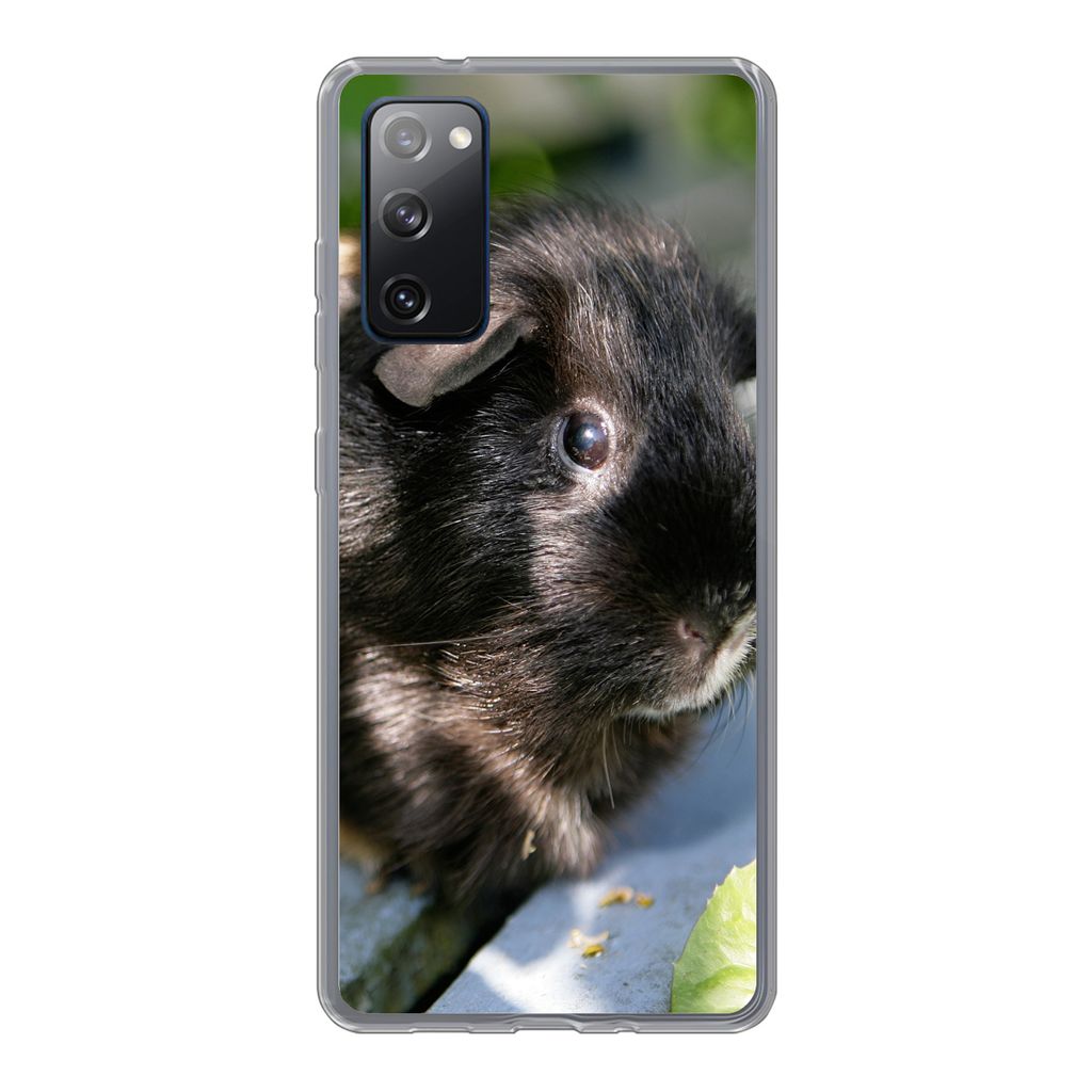 MuchoWow Handyhülle Schutzhülle Hülle für Samsung Galaxy S20 FE Meerschweinchen im Garten Silikon Softcase Handy Hülle - Abdeckung