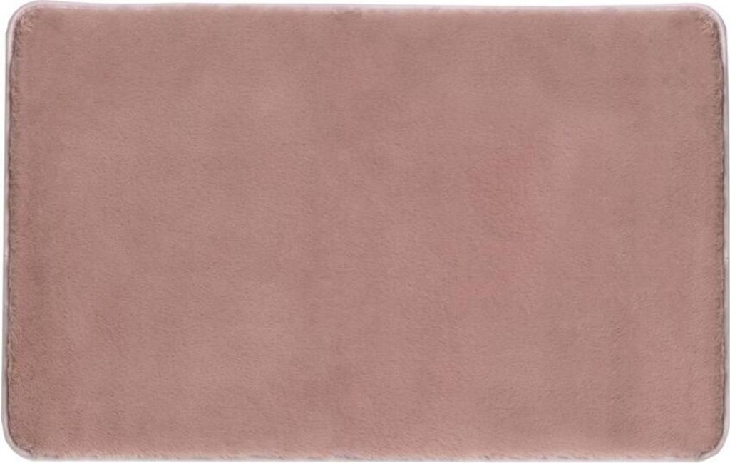 FUZZY Badematte, 60x100cm, 100% Polyester, Anti-Rutsch, Rosa