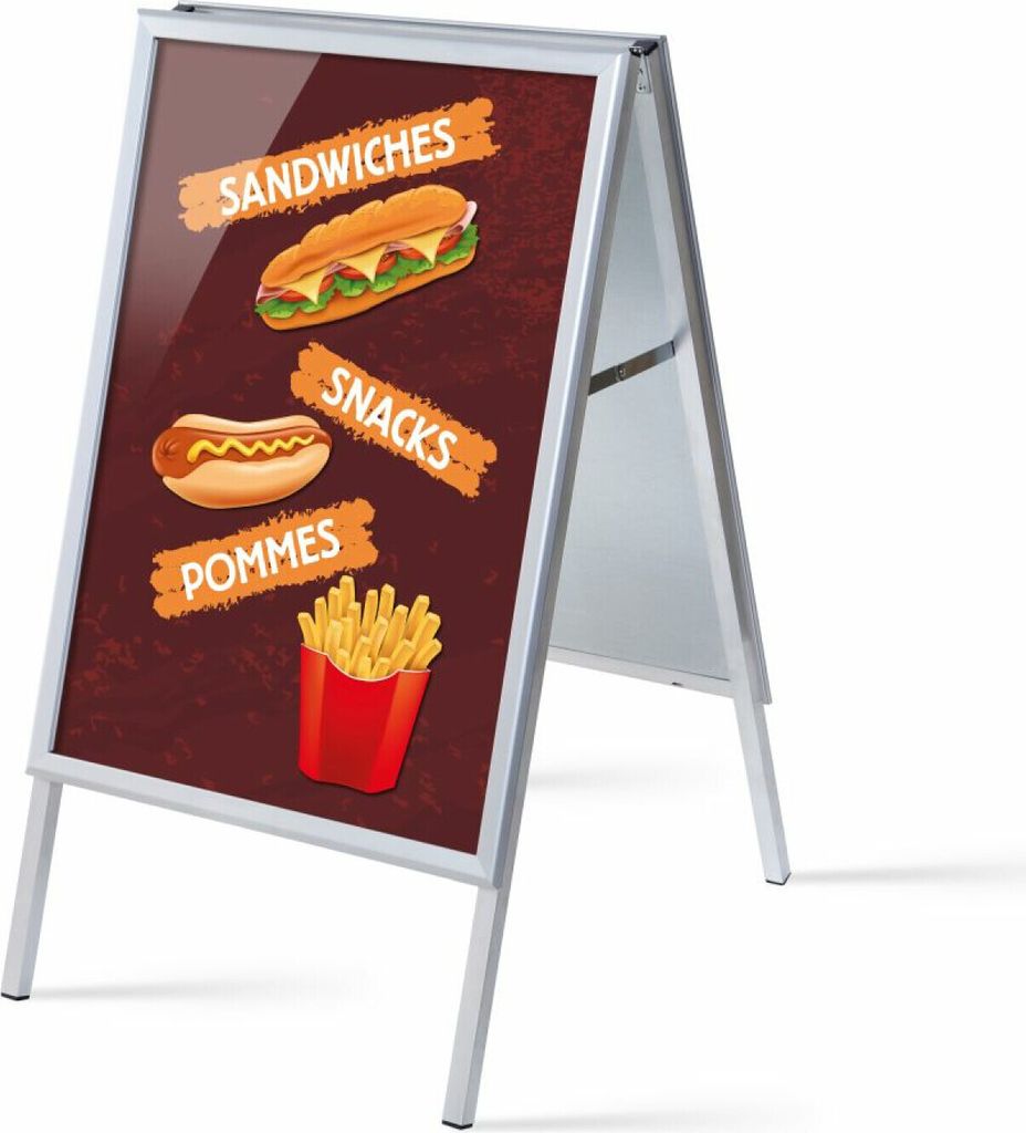 Showdown Kundenstopper - DIN A1 - Komplett-Set - Snacks Deutsch - Braun/Schwarz