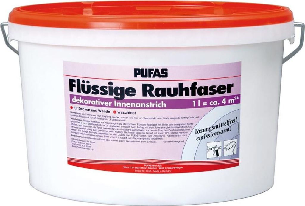 PUFAS Flüssige Rauhfaser - 10 Liter Produktbild 