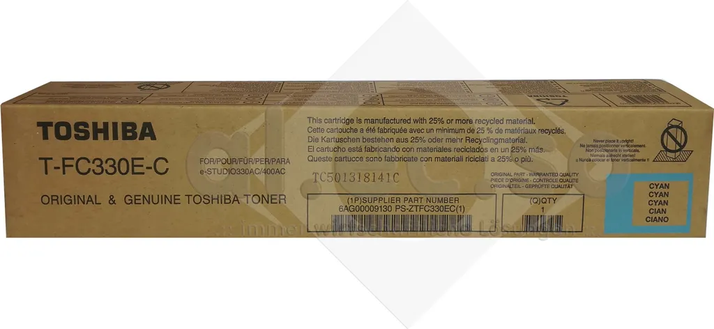 Toner Cyan Toshiba TFC330EC : Évitez les Fuites et Panne e-STUDIO