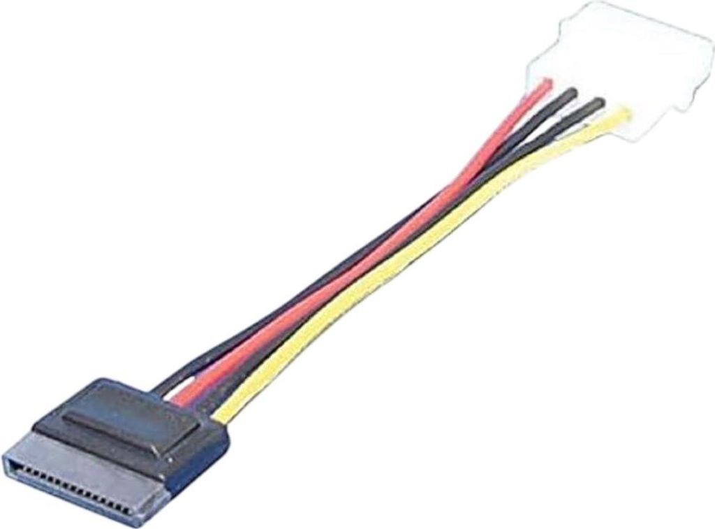 LogiLink CS0003, 0,15 m, SATA 15-Pin, Molex (4-pin), Produktbild 