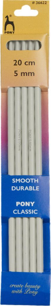 Pony Knitting Needles Klassische gerade Nadel 20 cm 5 mm