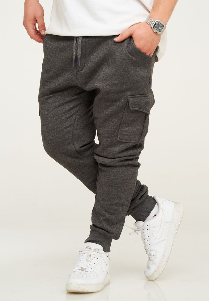 behype. Herren Jogginghose BHPIURA Herren Sporthose mit Cargotaschen Trainingshose Freizeithose