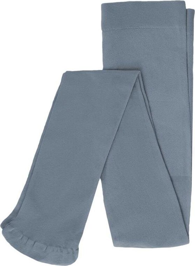 KMISSO Mädchen Strumpfhose Unifarben mit Muster Grau 152