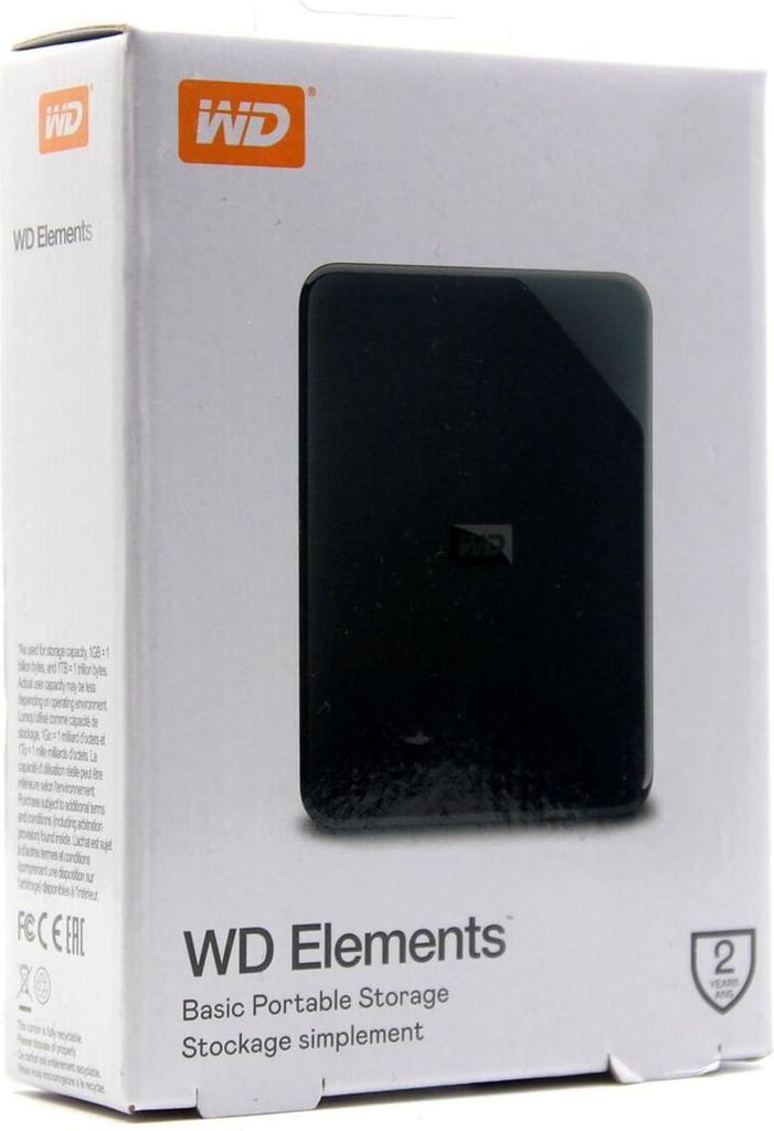 Western Digital Elements 1TB (WDBHHG0010BBK-EESN)