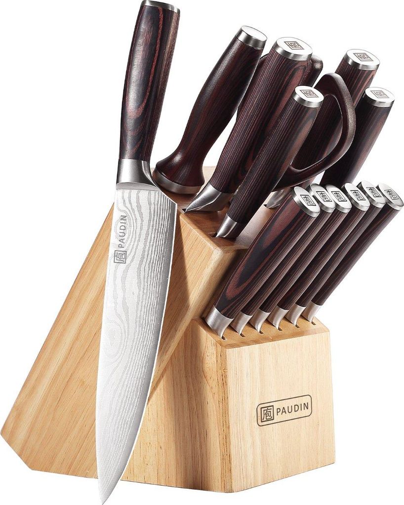 PAUDIN NT1 - Set de couteaux 14 pièces - Bloc à couteaux - Image du produit 
