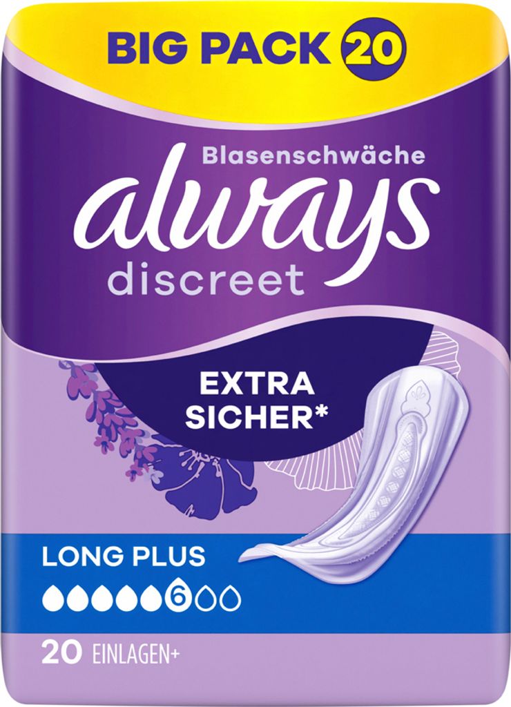 Always Discreet Protections Incontinence Femme Long Plus 20 Image du produit 