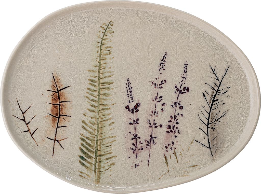 Bloomingville Bea Servierplatte, Natur, Steingut