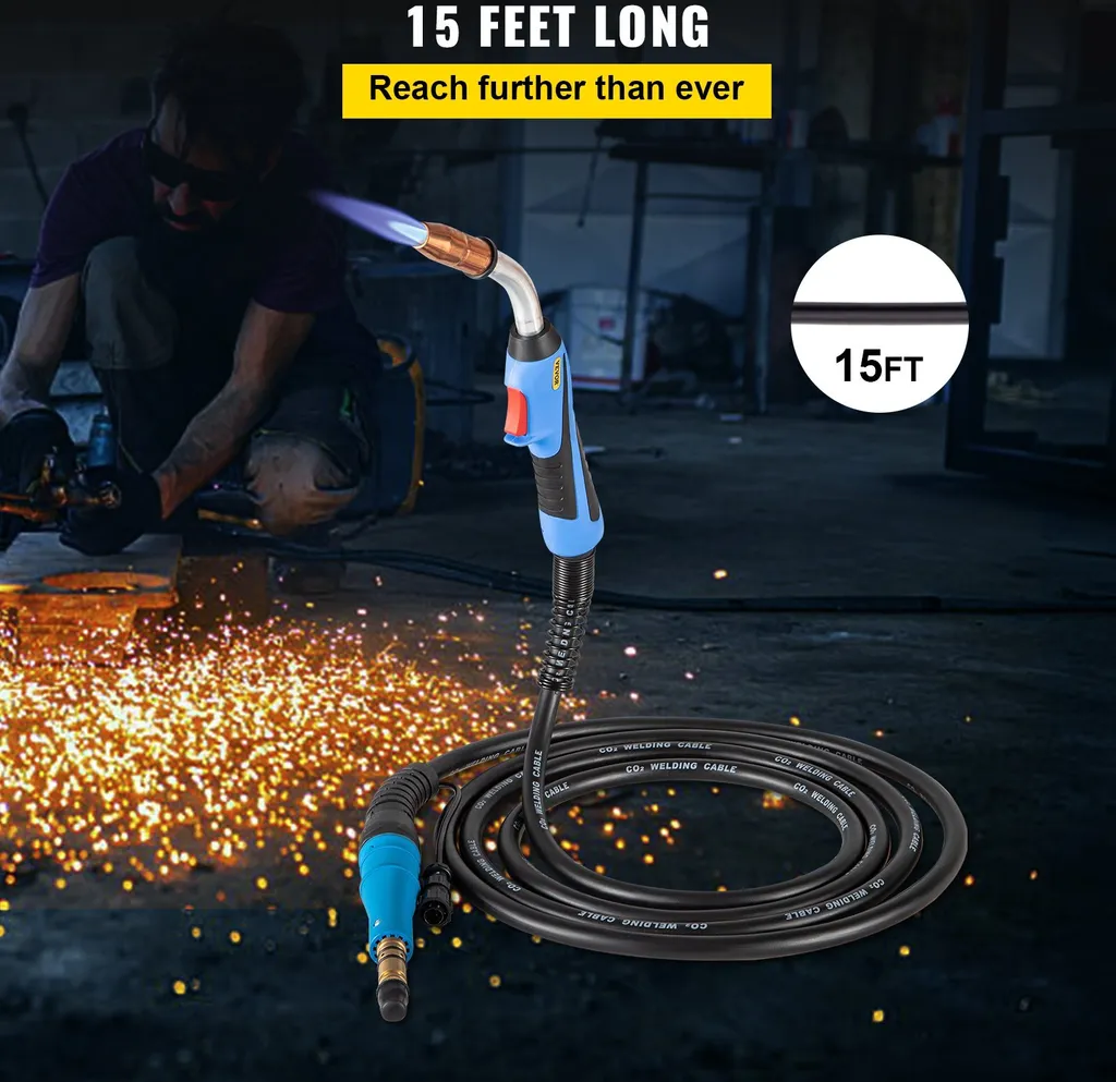 Torche MIG 250 Amp Miller 169598 M25 robuste avec faisceau de 4,5m