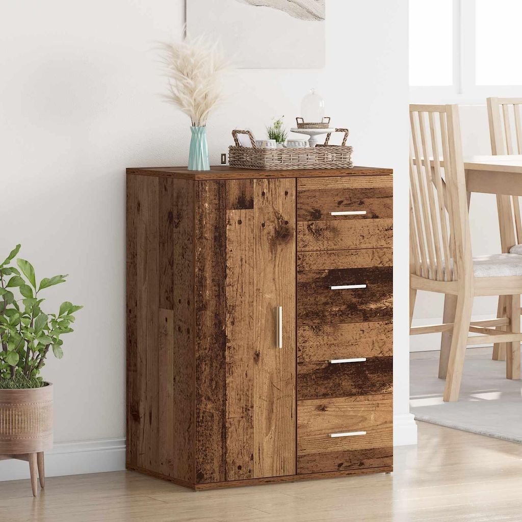 Maison Exclusive - Sideboard mit Schubladen Altholz 59 x 39 x 80 cm Holzwerkstoff