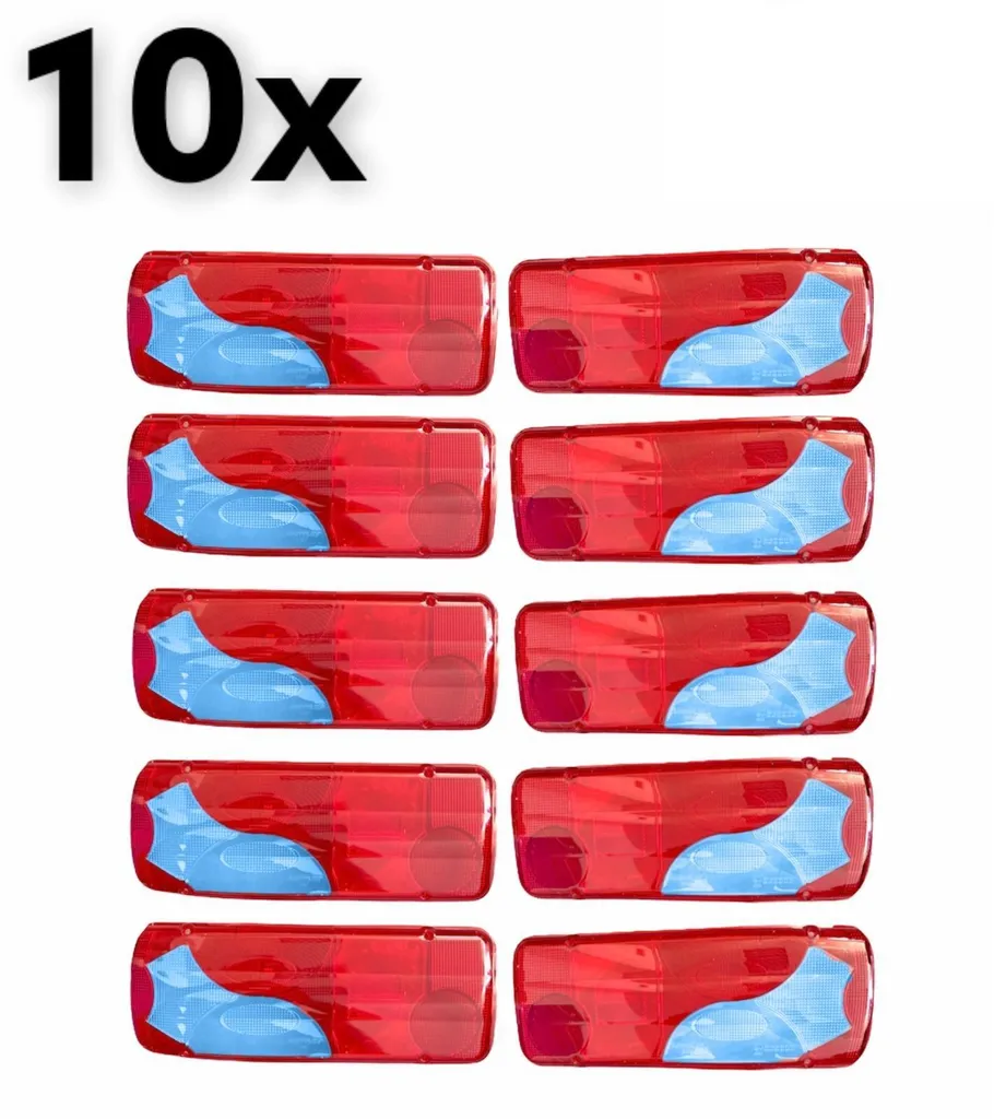 10 Lentilles de feu arrière BLEU pour Mercedes Sprinter - Pack de rechange