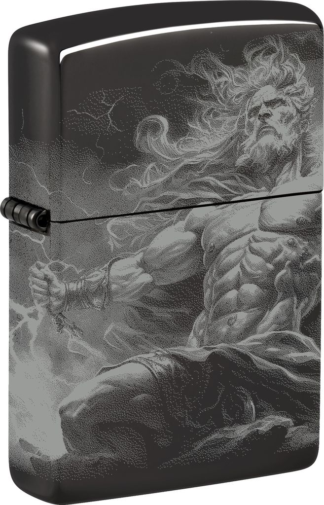 Zippo Sturmfeuerzeug Zeus hochglanzpoliert 360° Photo Image Metall nachfüllbar Geschenkbox