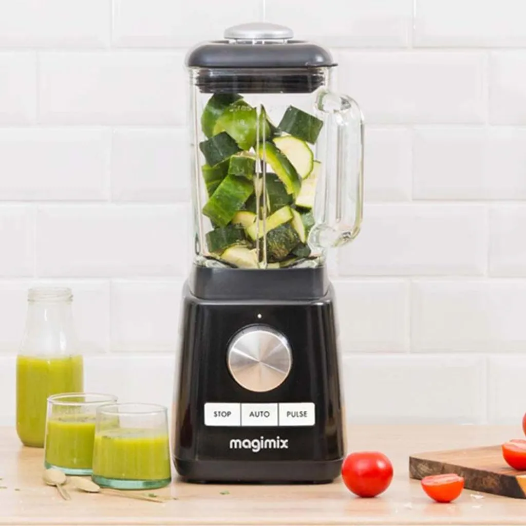 Magimix Power Blender Noir 5 Programmes - Mixeur puissant et silencieux