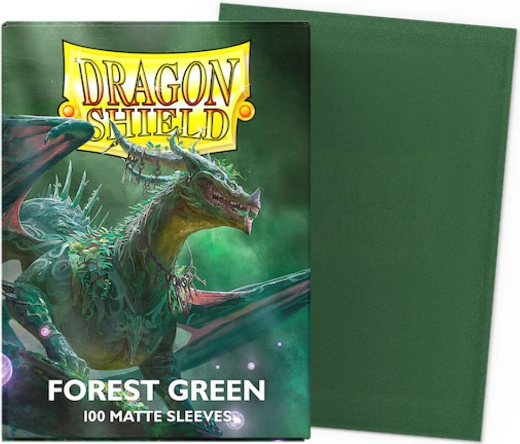 Dragon Shield Standardgröße Matte Ärmel - Waldgrün (100 Produktbild 
