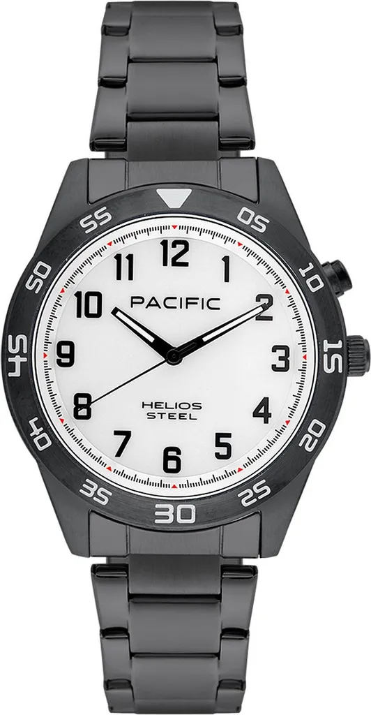 Montre Pacific PC00852 Homme - Cadran Gris et Bracelet en Acier Élégant