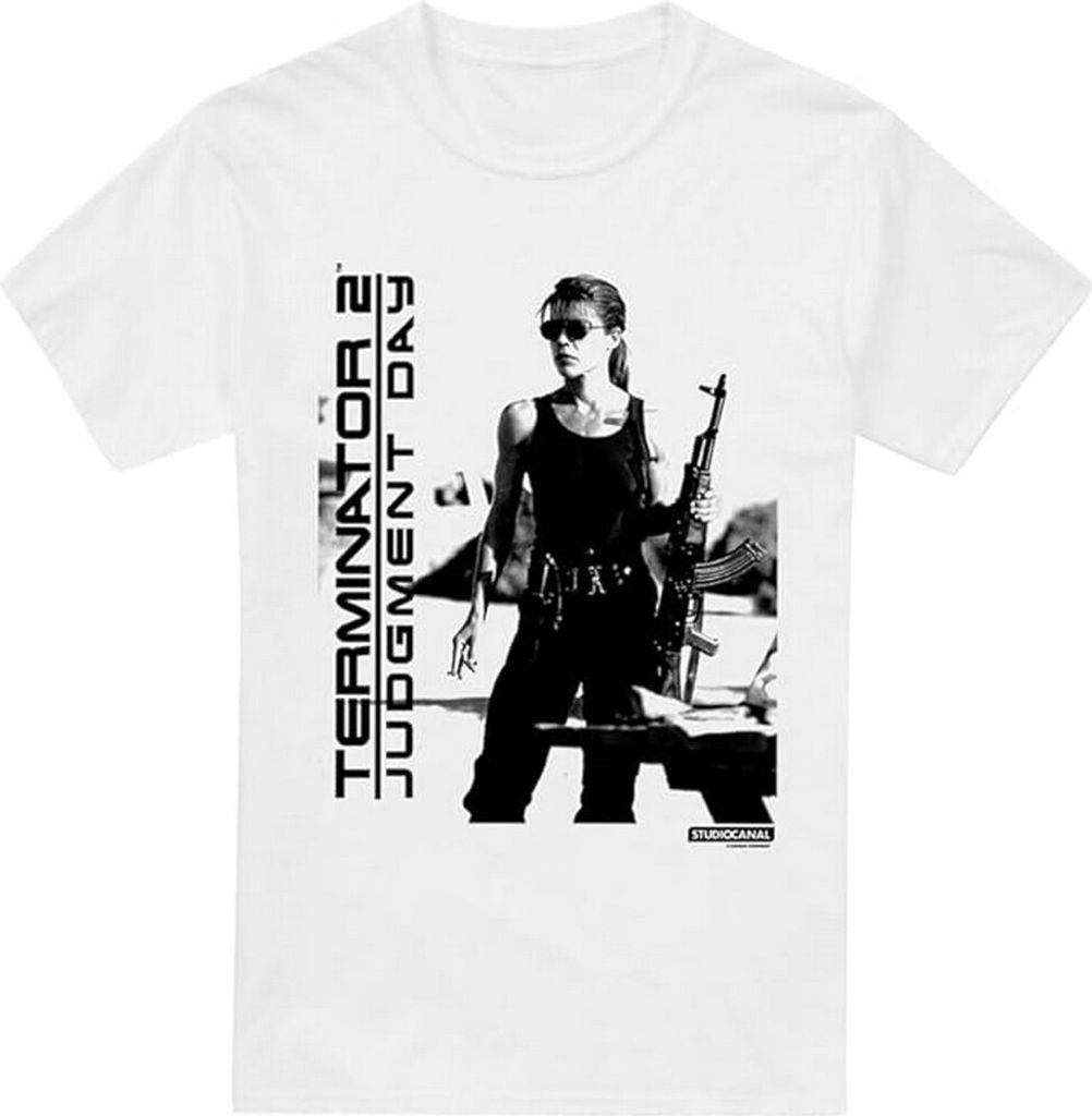 Terminator 2 - T-Shirt für Herren TV2911 (L) (Weiß)