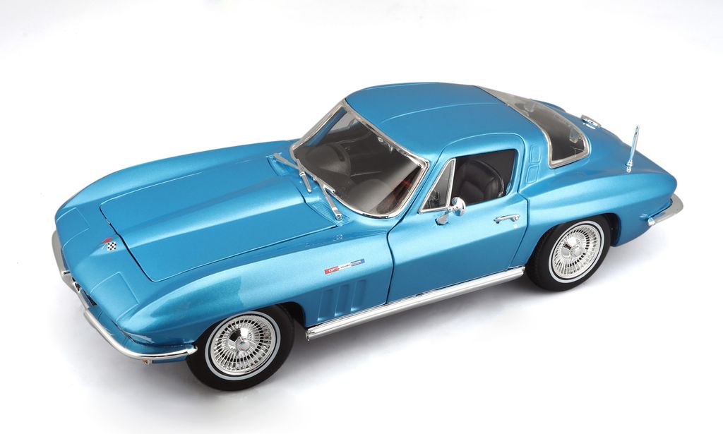 Maisto - 1965 CHEVROLET CORVETTE, metal světle modrá, 1:18 Obrázek produktu 