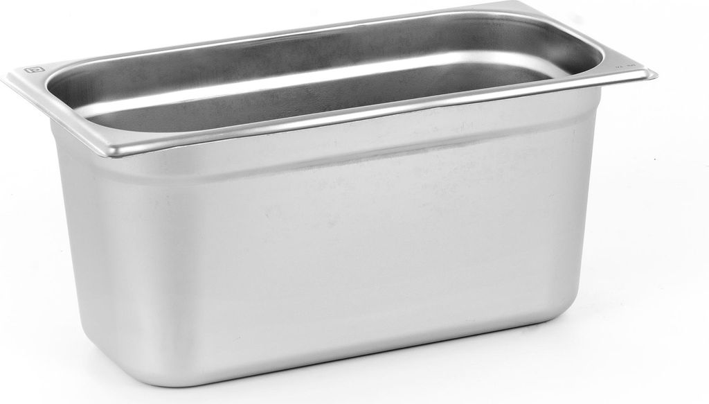 TECHNICA Behälter GN 1/3 200 mm aus Edelstahl | Gastro Container stapelbar | Edelstahlwanne Küche | Hitzebeständig -40 °C bis 300 °C | Gastronorm